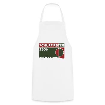 7 Churfirsten Hike Alpstein Hiking Souvenir - Cooking Apron - white - Front - AI Model Male 185 dark (185cm)