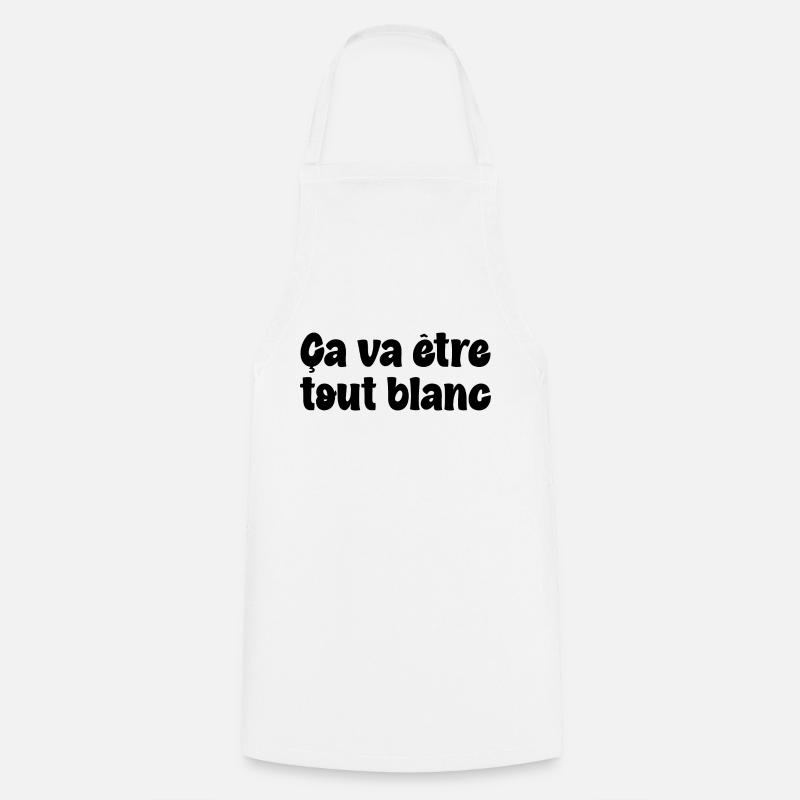 tshirt blanc - Tablier de cuisine - blanc