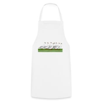 Geese - Cooking Apron - white - Front - AI Model Male 185 dark (185cm)