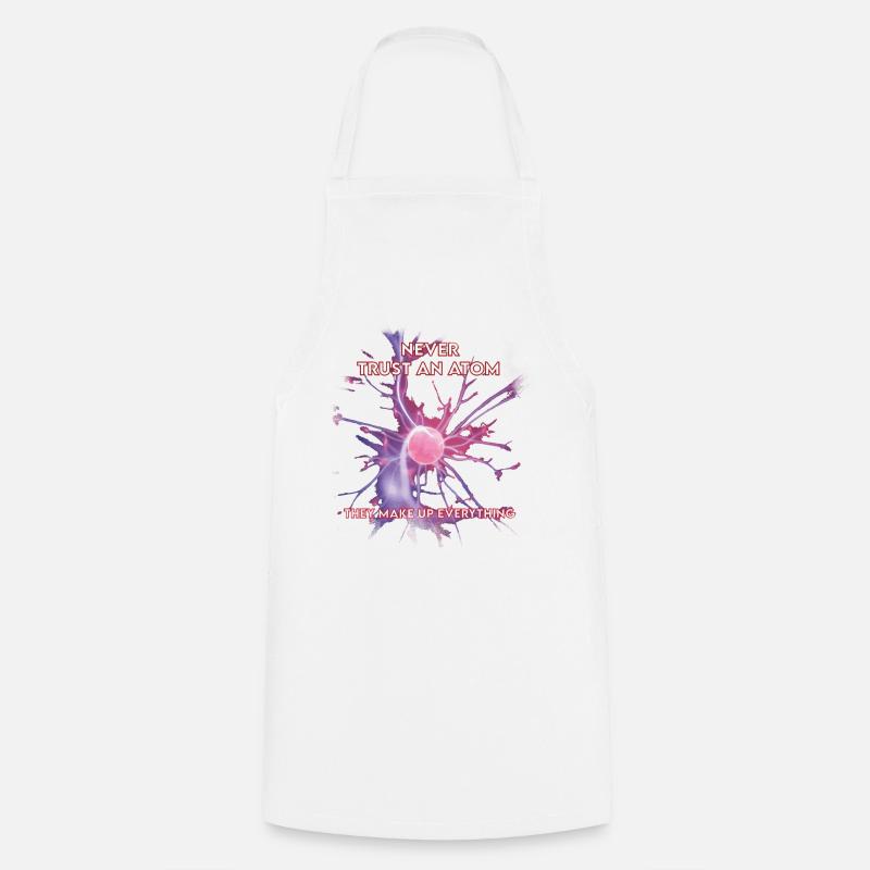 Science Atom Humour - Cooking Apron - white