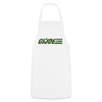 G.I. Joe Logo In Camouflage Colours - Cooking Apron - white - Front - AI Model Male 185 dark (185cm)