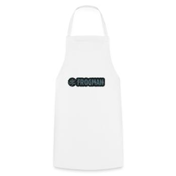 FROGMAN BLUE plongée sous marine - Tablier de cuisine - blanc - Devant - AI Model Male 185 dark (185cm)
