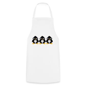 Penguin Team - Tablier de cuisine - blanc - Devant - AI Model Male 185 dark (185cm)
