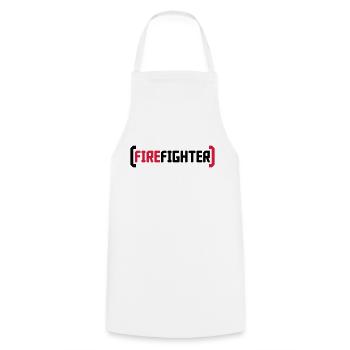 Firefighter Logo - Kochschürze - Weiß - Vorne - AI Model Male 185 dark (185cm)