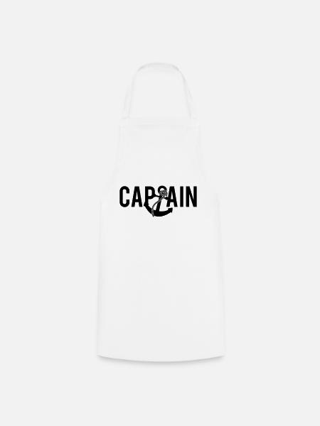 Captain Anchor Logo - Kochschürze - Weiß