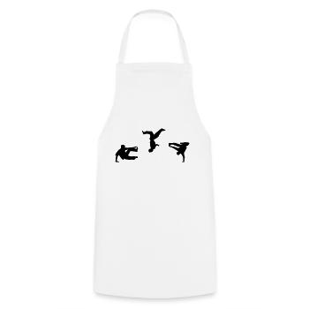 Freerunning, Free Running, Artistics - Cooking Apron - white - Front - AI Model Male 185 dark (185cm)