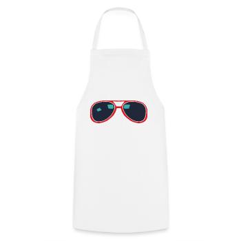 lunette de soleil - Tablier de cuisine - blanc - Devant - AI Model Male 185 dark (185cm)