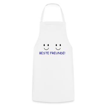 Beste Freunde - Kochschürze - Weiß - Vorne - AI Model Male 185 dark (185cm)