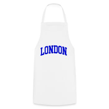 london - Kochschürze - Weiß - Vorne - AI Model Male 185 dark (185cm)