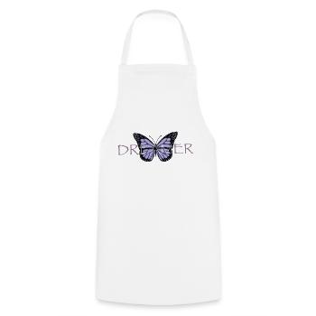 Butterfly Dreamer - Cooking Apron - white - Front - AI Model Male 185 dark (185cm)
