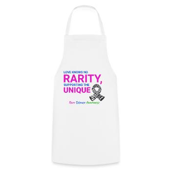 La sensibilisation aux maladies rares au service de l’unique - Tablier de cuisine - blanc - Devant - AI Model Male 185 dark (185cm)