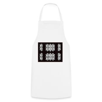 unique trends - Cooking Apron - white - Front - AI Model Male 185 dark (185cm)