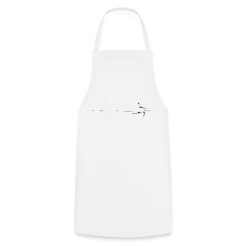 Langlauf (1) - Kochschürze - Weiß - Vorne - AI Model Male 185 dark (185cm)