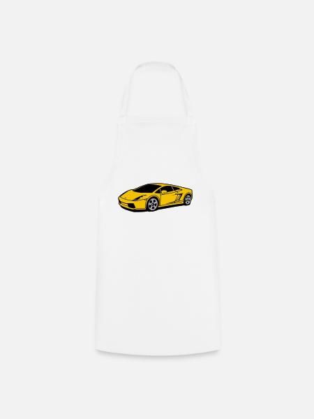 race_car - Cooking Apron - white