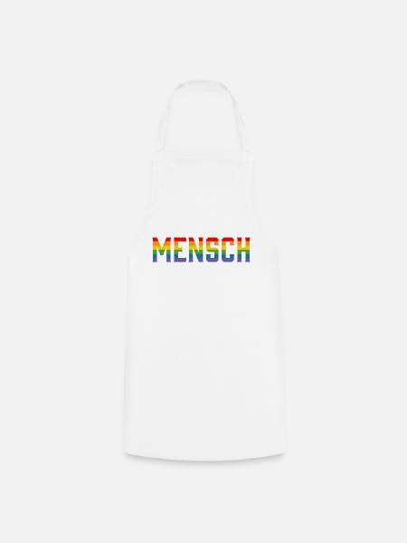 Regenbogen Mensch tshirt LGBT lgbtqi queer - Kochschürze - Weiß