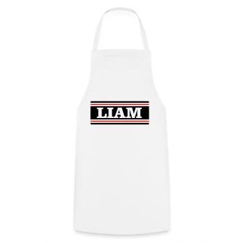 LIAM - Tablier de cuisine - blanc - Devant - AI Model Male 185 dark (185cm)
