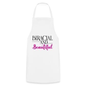 Biracial And Beautiful 2 - Cooking Apron - white - Front - AI Model Male 185 dark (185cm)