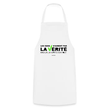 Vérité - Tablier de cuisine - blanc - Devant - AI Model Male 185 dark (185cm)