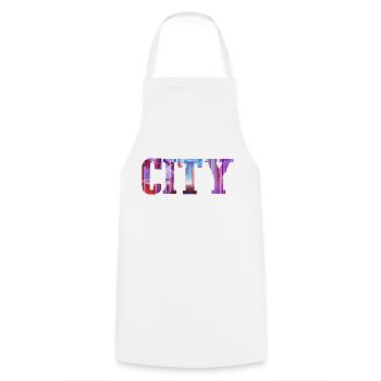 Downtown - Cooking Apron - white - Front - AI Model Male 185 dark (185cm)