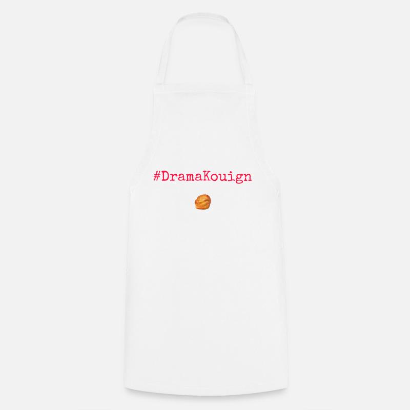 #DramaKouign Red - Tablier de cuisine - blanc