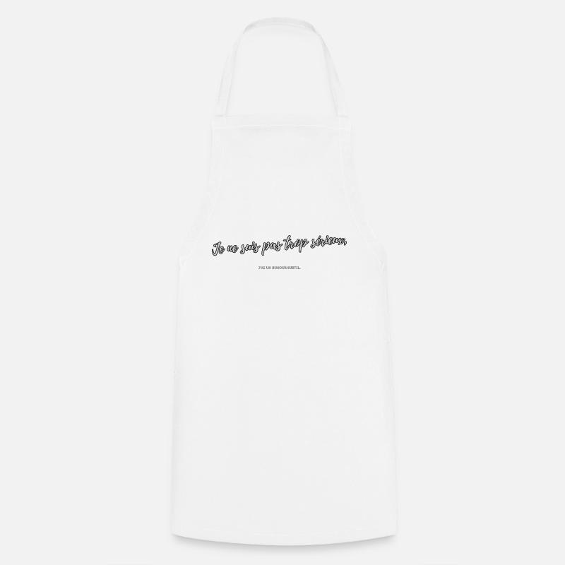 Too serious - Cooking Apron - white