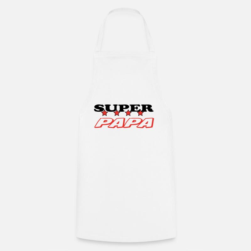 SUPER DAD - Cooking Apron - white