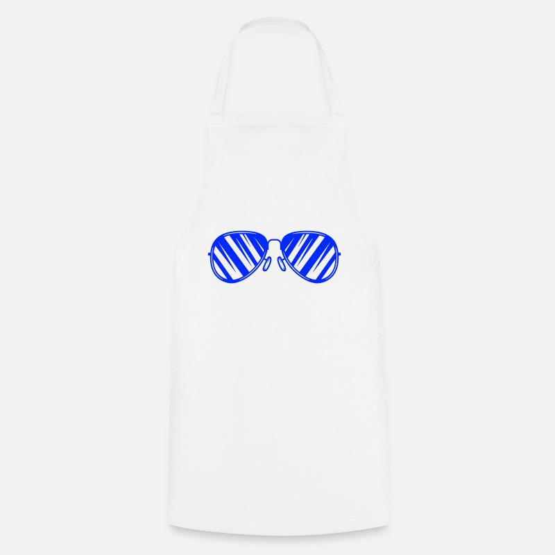 occhiali da sole - Grembiule da cucina - bianco