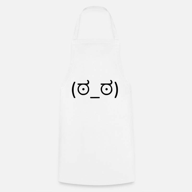 Skeptical, but cool! 😒 - Cooking Apron - white