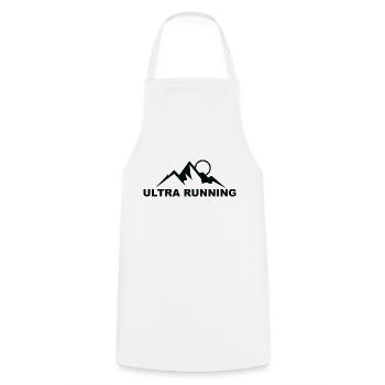 Trail Running Sport Ultra Trail Runner - Cooking Apron - white - Front - AI Model Male 185 dark (185cm)