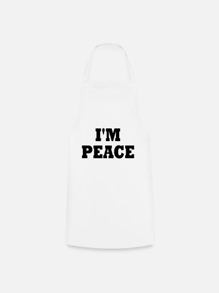 I'm peace - Kochschürze - Weiß