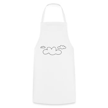 open_clouds - Cooking Apron - white - Front - AI Model Male 185 dark (185cm)