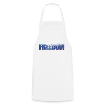 Freedom - Kochschürze - Weiß - Vorne - AI Model Male 185 dark (185cm)