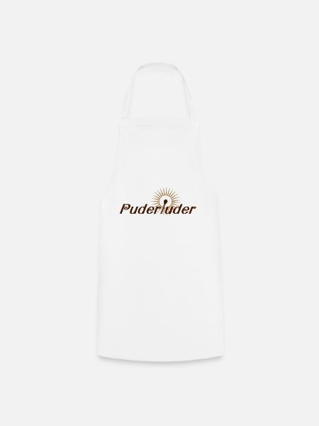 Puderluder (2-farbig) / Styling / Friseur / - Kochschürze - Weiß