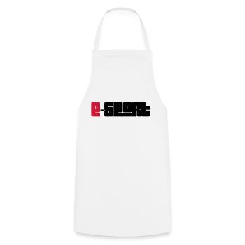 E-Sport - Cooking Apron - white - Front - AI Model Male 185 dark (185cm)