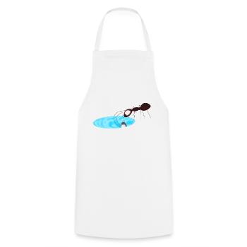 Ant - Cooking Apron - white - Front - AI Model Male 185 dark (185cm)