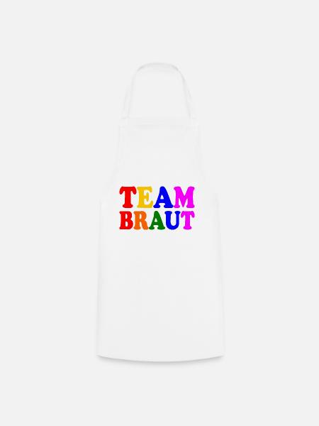 Team braut - Kochschürze - Weiß