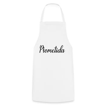 Prometida Fiancée Engagement Wedding Bride To Be - Cooking Apron - white - Front - AI Model Male 185 dark (185cm)