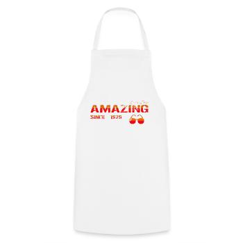 Incroyable depuis 1979 - Tablier de cuisine - blanc - Devant - AI Model Male 185 dark (185cm)