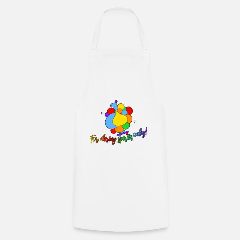 Skateboard rider - Cooking Apron - white