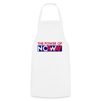 La puissance de NOrWay - Tablier de cuisine - blanc - Devant - AI Model Male 185 dark (185cm)