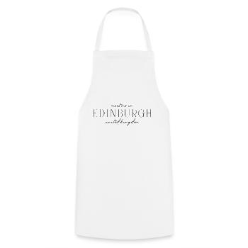 Edinburgh Stil Design T-Shirt - Kochschürze - Weiß - Vorne - AI Model Male 185 dark (185cm)