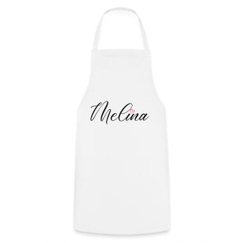 Melina Nom Coeur - Tablier de cuisine - blanc - Devant - AI Model Male 185 dark (185cm)