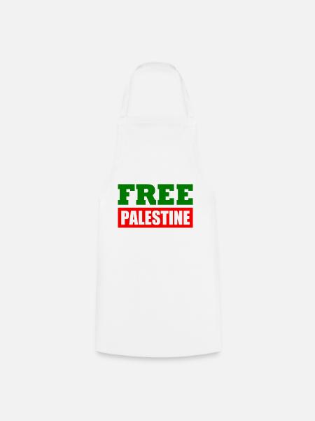 Free palestine - Kochschürze - Weiß