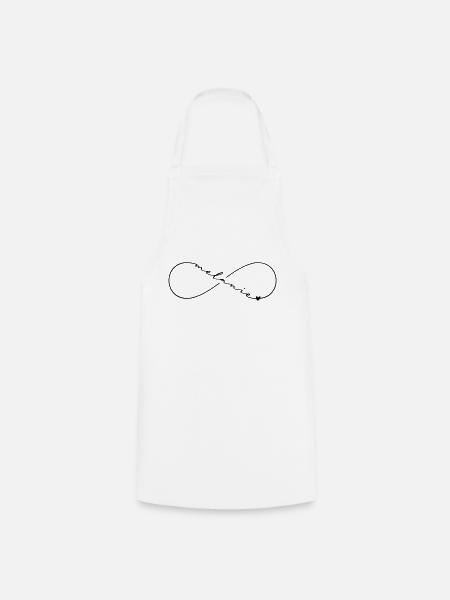 Melanie Name Infinitysymbol - Kochschürze - Weiß