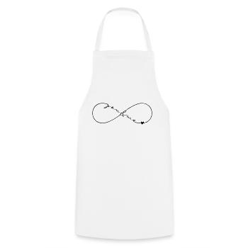 You and me forever - Cooking Apron - white - Front - AI Model Male 185 dark (185cm)