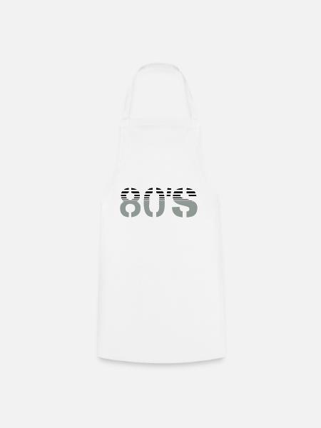 80s Logo - Kochschürze - Weiß