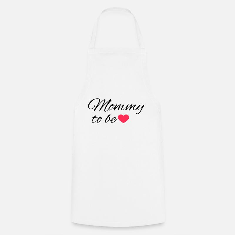 Future maman - Tablier de cuisine - blanc