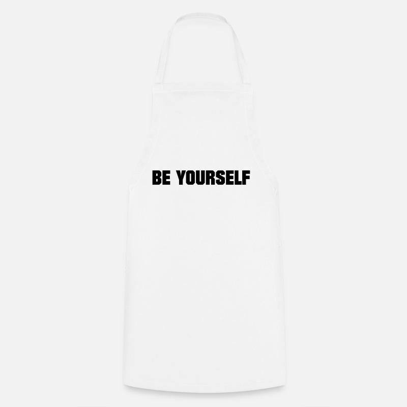 BE YOURSELF - Kochschürze - Weiß
