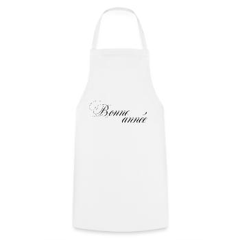 Bonne année - Tablier de cuisine - blanc - Devant - AI Model Male 185 dark (185cm)