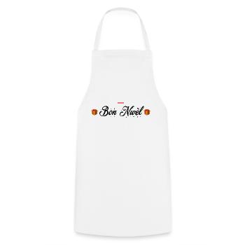 Bon Nwèl - Tablier de cuisine - blanc - Devant - AI Model Male 185 dark (185cm)